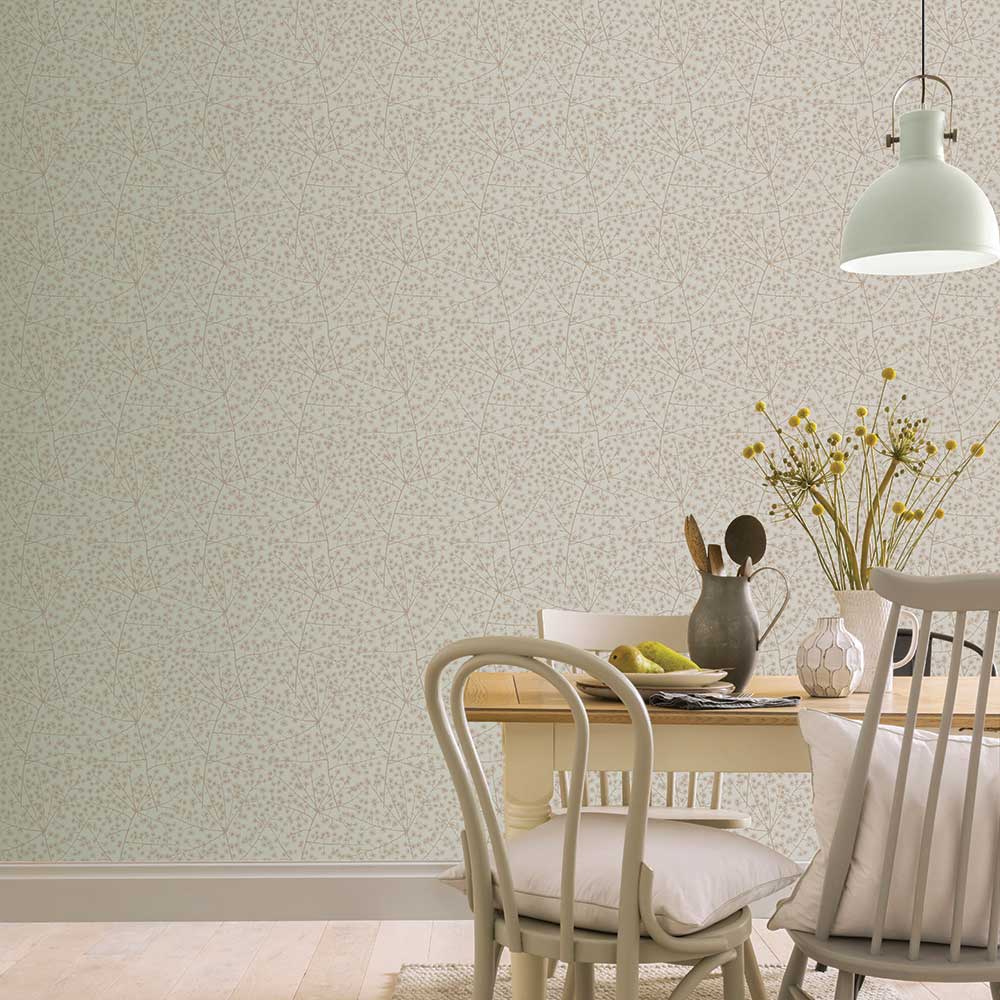 Catkin Wallpaper - Sage Green - by Arthouse