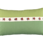 Ladybug Trail Cushion - Green - by Villa Nova. Click for more details and a description.