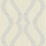 Broken String Geometric Wallpaper - Off-white / Grey - by Albany. Click for more details and a description.