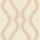 Broken String Geometric Wallpaper - Cream / Copper - by Albany. Click for more details and a description.
