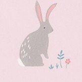 Bunny Wallpaper - Pink - by Casadeco. Click for more details and a description.