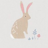 Bunny Wallpaper - Neutral - by Casadeco. Click for more details and a description.
