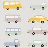 All Over Vintage Cars Wallpaper - Grey - by Casadeco. Click for more details and a description.