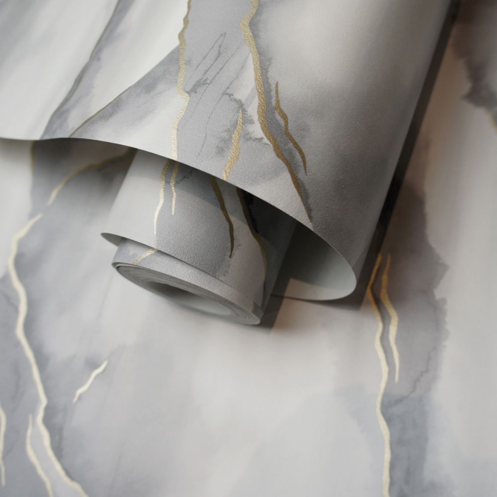 Denali Wallpaper - Grey - by Albany