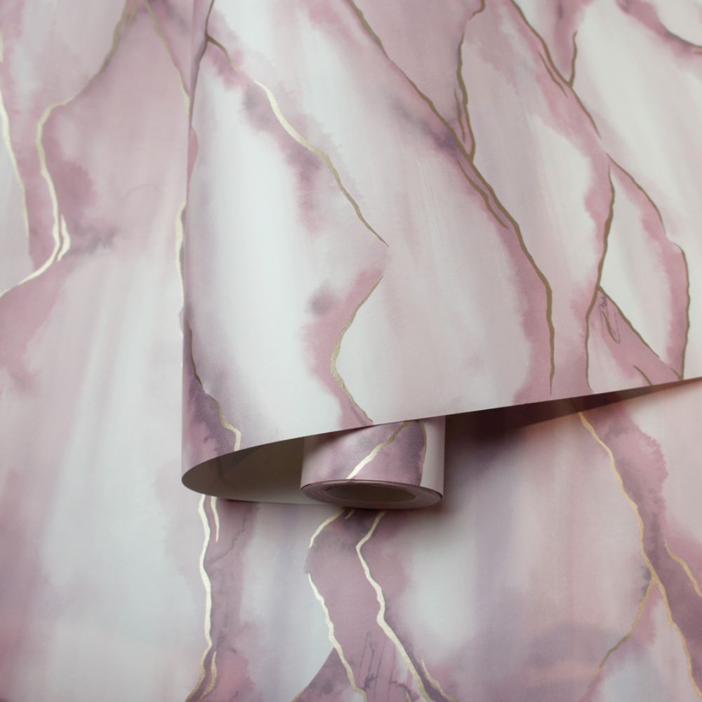 Denali Wallpaper - Pink - by Albany