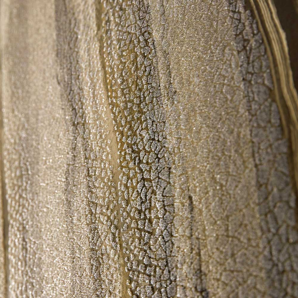 Vitruvius Wallpaper - Gold and Basalt - by Harlequin