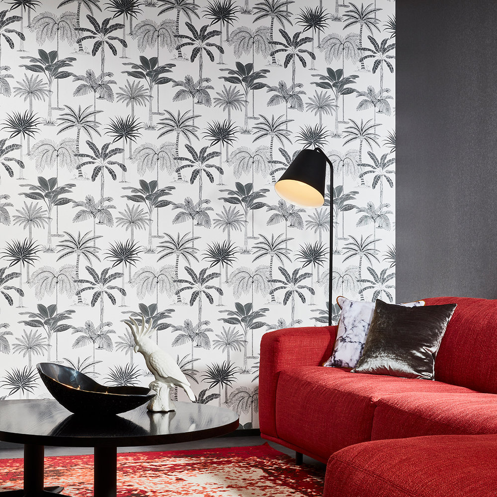 Royal Wallpaper - Black & White - by Hooked on Walls