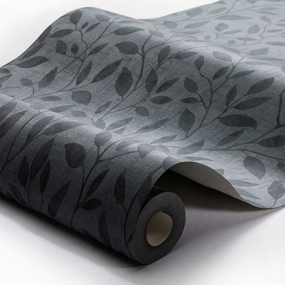 Willow Wallpaper - Grey and Black - by Engblad & Co