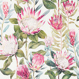 King Protea Wallpaper - Rhodera / Cream - by Sanderson. Click for more details and a description.