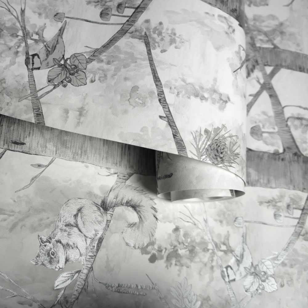 Grizedale Wallpaper - Grey - by Albany