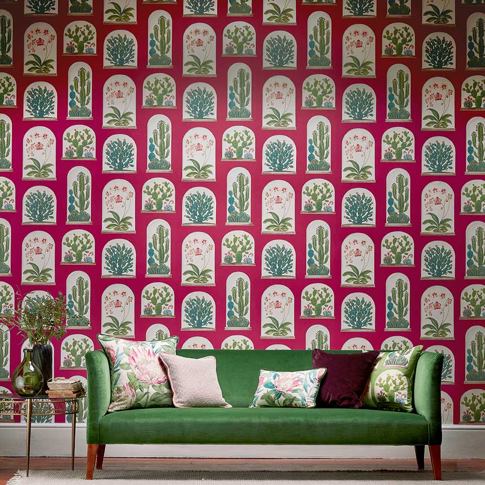 Terrariums Wallpaper - Rhodera / Multi - by Sanderson
