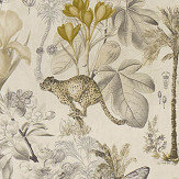 Botany Fabric - Charcoal / Chartreuse - by Clarke & Clarke. Click for more details and a description.