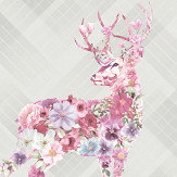 Calla Wallpaper - Dove Grey and Pink - by Albany. Click for more details and a description.