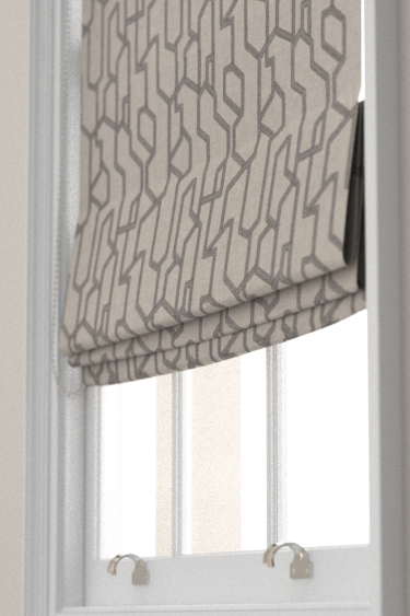Labyrinth Blind - Charcoal - by Clarke & Clarke. Click for more details and a description.