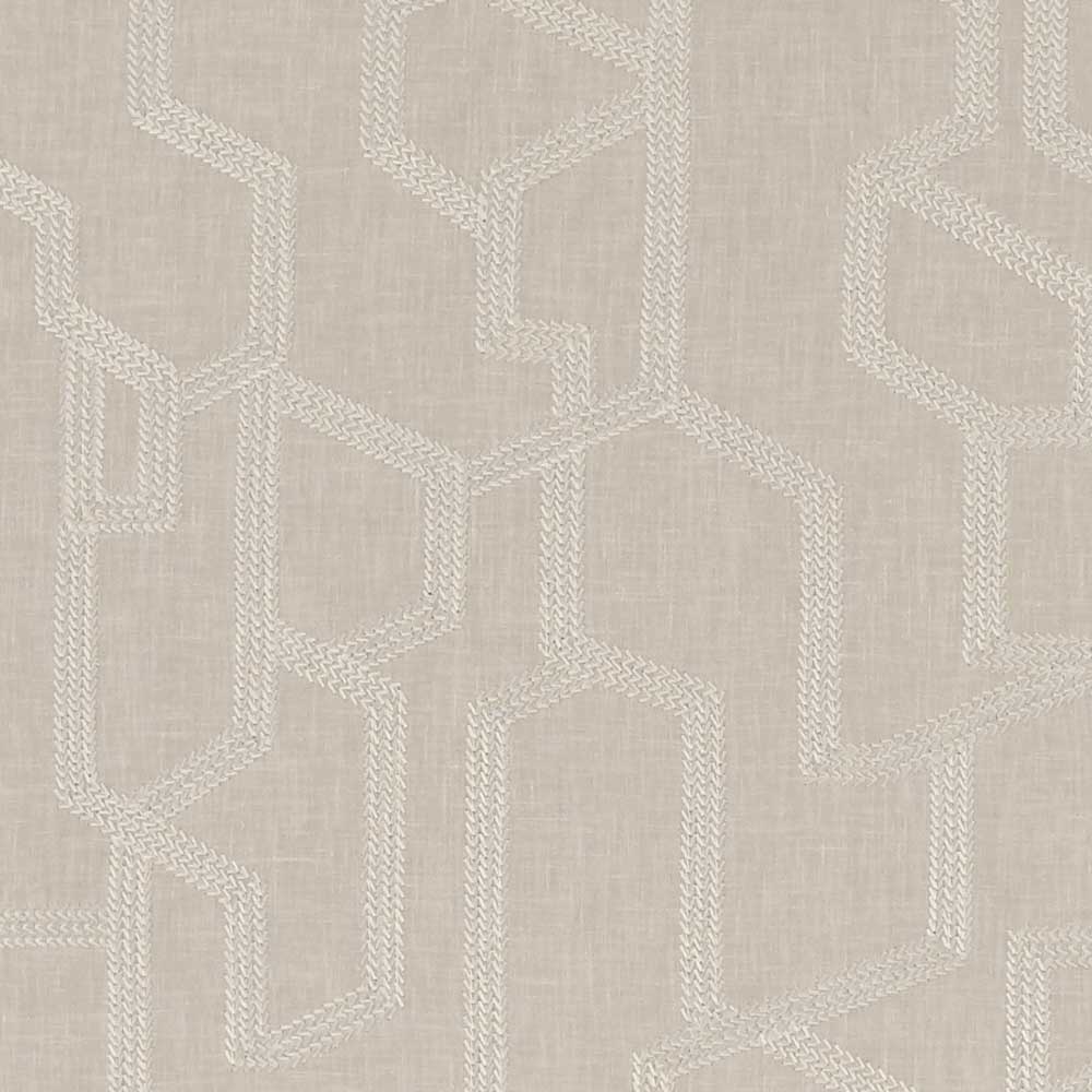 Labyrinth Fabric - Linen - by Clarke & Clarke