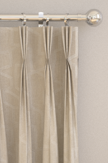 Labyrinth Curtains - Linen - by Clarke & Clarke. Click for more details and a description.