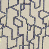 Labyrinth Fabric - Midnight - by Clarke & Clarke. Click for more details and a description.