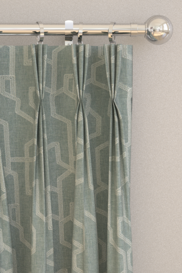 Labyrinth Curtains - Mineral - by Clarke & Clarke. Click for more details and a description.