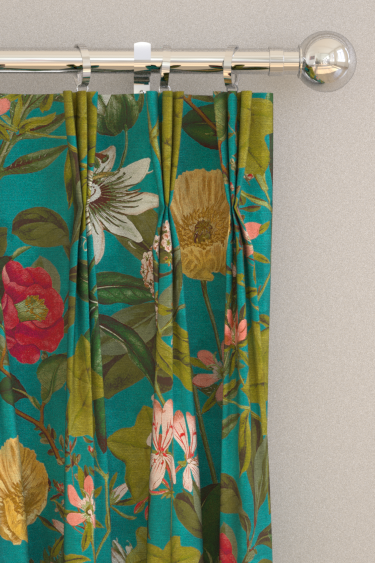 Passiflora Curtains - Kingfisher - by Clarke & Clarke. Click for more details and a description.