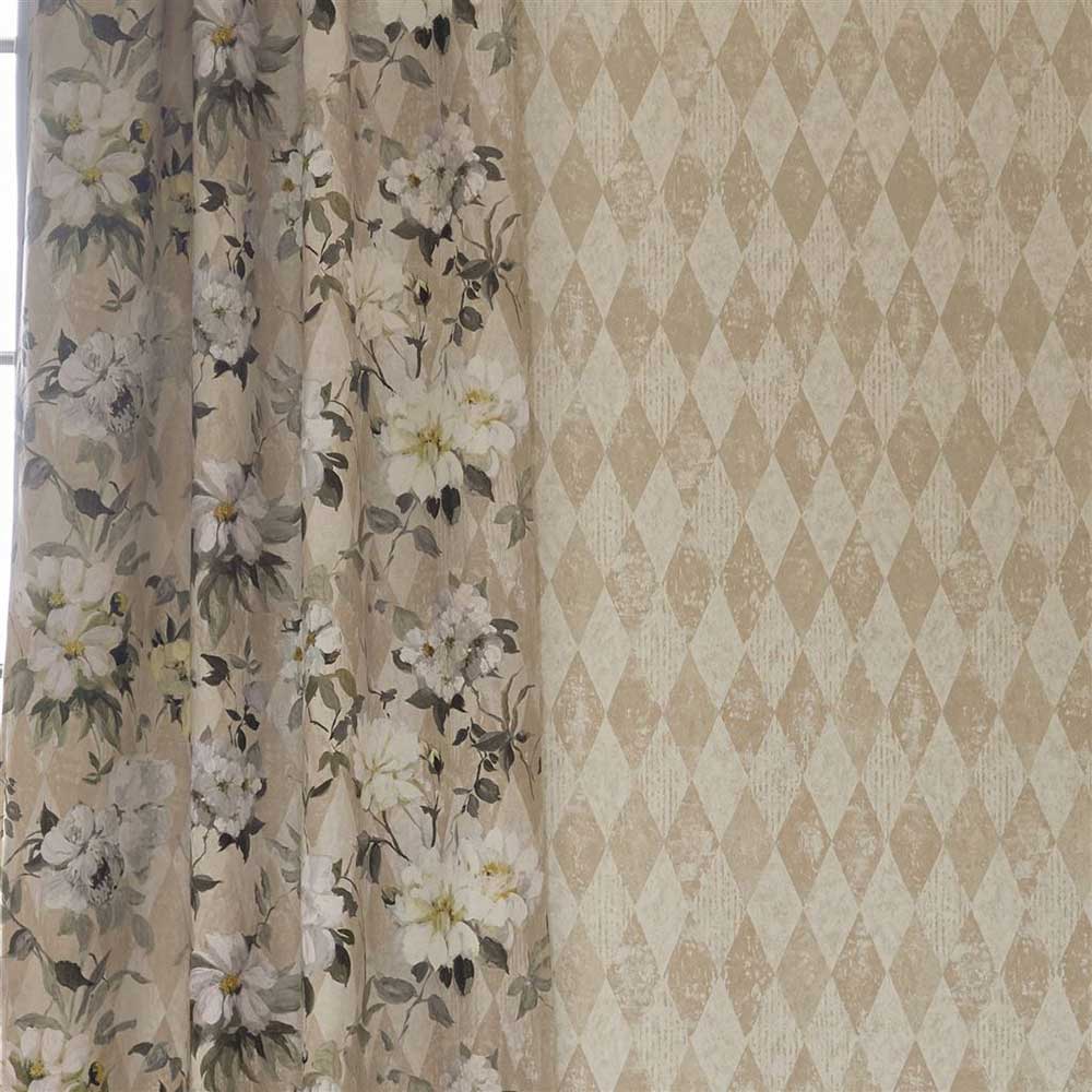 Arlecchino Wallpaper - Linen - by Designers Guild