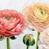 Tourangelle Scene 2 Mural - Peony - by Designers Guild. Click for more details and a description.