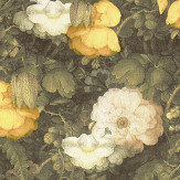 Dutch Floral Wallpaper - Yellow / Green - by Metropolitan Stories. Click for more details and a description.
