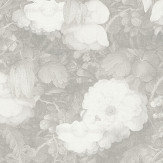 Dutch Floral Wallpaper - Silver - by Metropolitan Stories. Click for more details and a description.