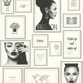 Fashion Wallpaper - Grey - by Metropolitan Stories. Click for more details and a description.