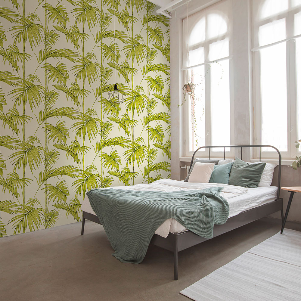 Palm Wallpaper - Green - by Metropolitan Stories