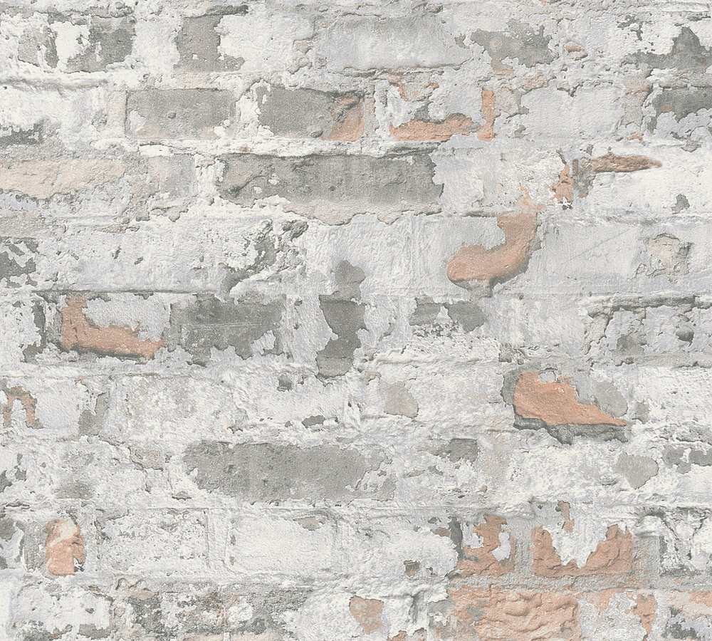 Distressed Plaster Wallpaper - Grey - by Metropolitan Stories