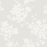 Rose Trail Wallpaper - White - by SK Filson. Click for more details and a description.