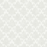 Scroll Geometric Wallpaper - White - by SK Filson. Click for more details and a description.