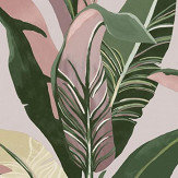 Jungle Palm Wallpaper - Pale Pink - by Eijffinger. Click for more details and a description.
