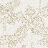 Palm Tree Wallpaper - Metallic Gold - by Eijffinger. Click for more details and a description.