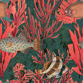 The Undersea set of 3 panels Mural - Red - by Mind the Gap. Click for more details and a description.