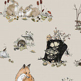 Woodlands Wallpaper - Beige - by Petronella Hall. Click for more details and a description.