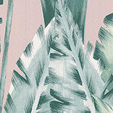 Tiger Leaf Wallpaper - Mint / Blush - by Osborne & Little. Click for more details and a description.