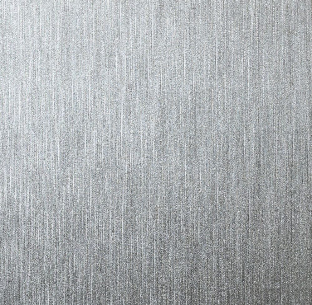 Gianni Plain Wallpaper - Silver - by Arthouse