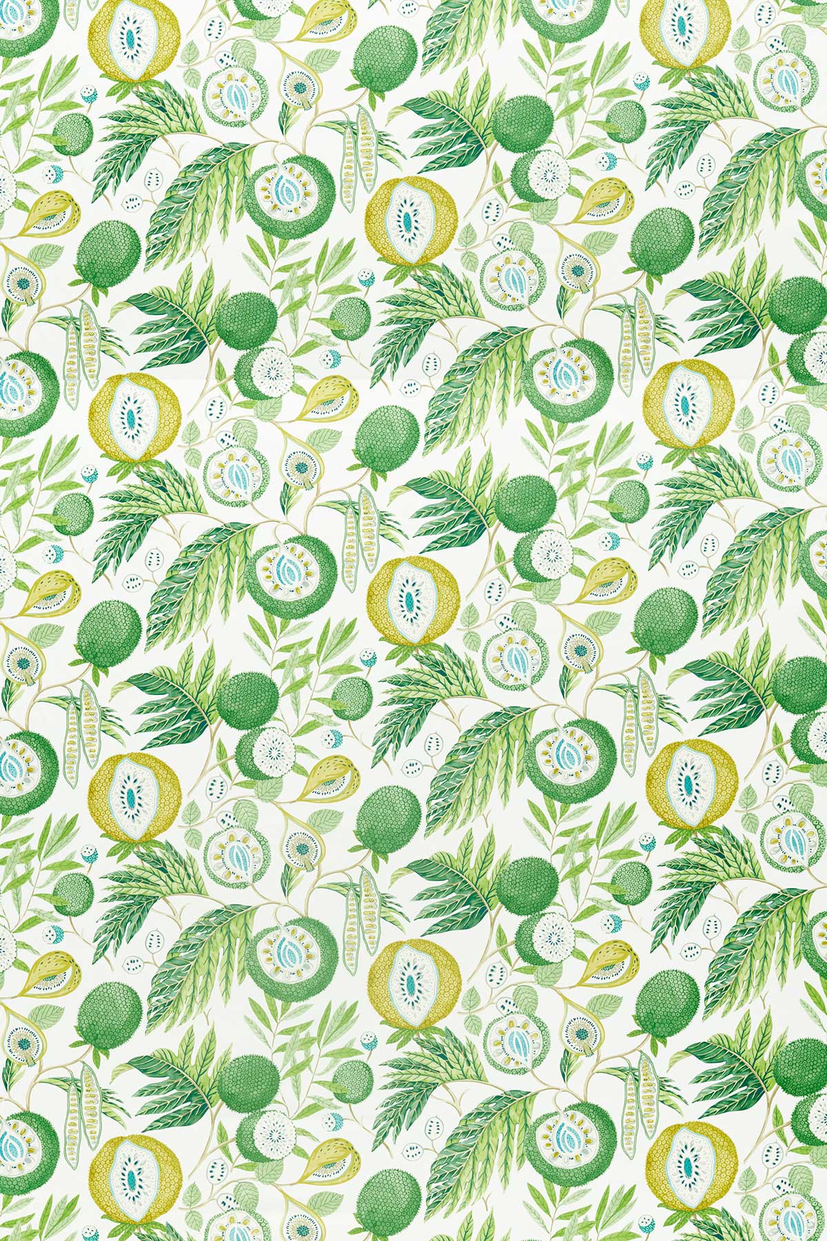 Jackfruit Fabric - Botanical Green - by Sanderson