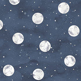 Over the Moon Wallpaper - Midnight Blue - by Eijffinger. Click for more details and a description.