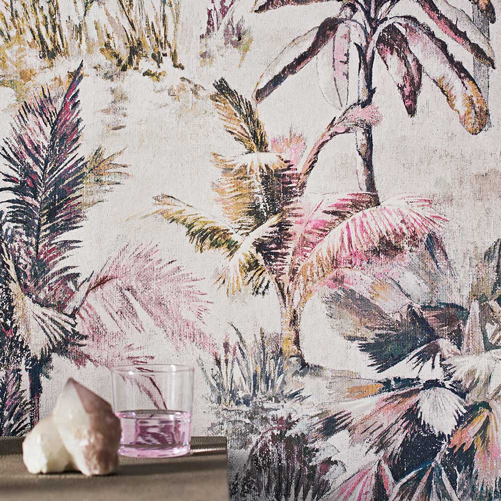 Japur Wallpaper - Flamingo - by Romo