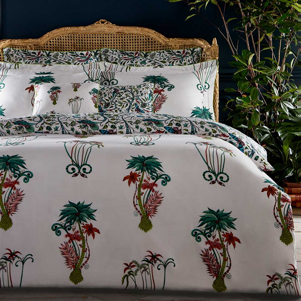 Jungle Palms Boudoir Pillowcase  - Multi-coloured - by Emma J Shipley