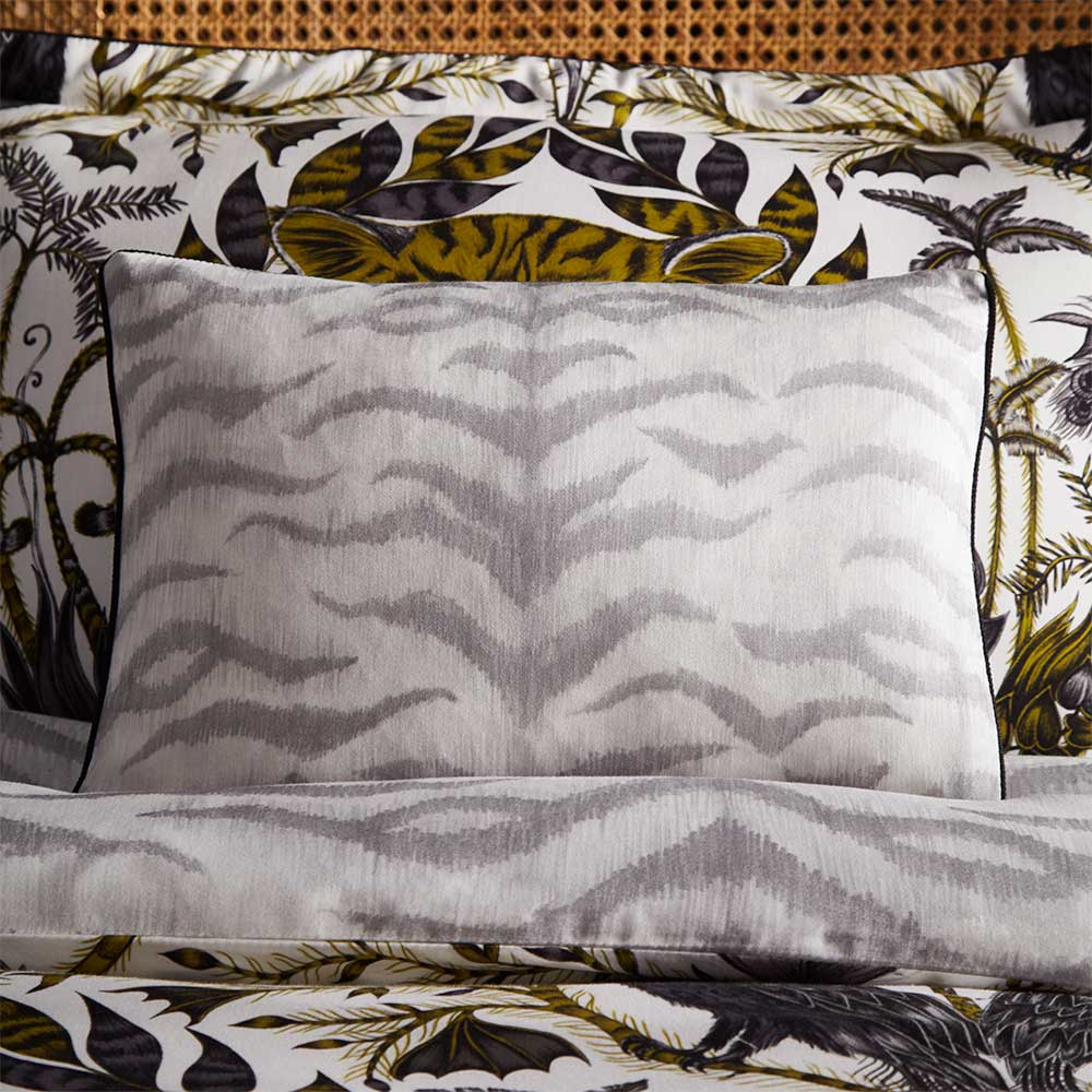 Amazon Boudoir Pillowcase  - Pale Grey - by Emma J Shipley
