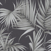 Palm Leaf Wallpaper - Charcoal - by Albany. Click for more details and a description.