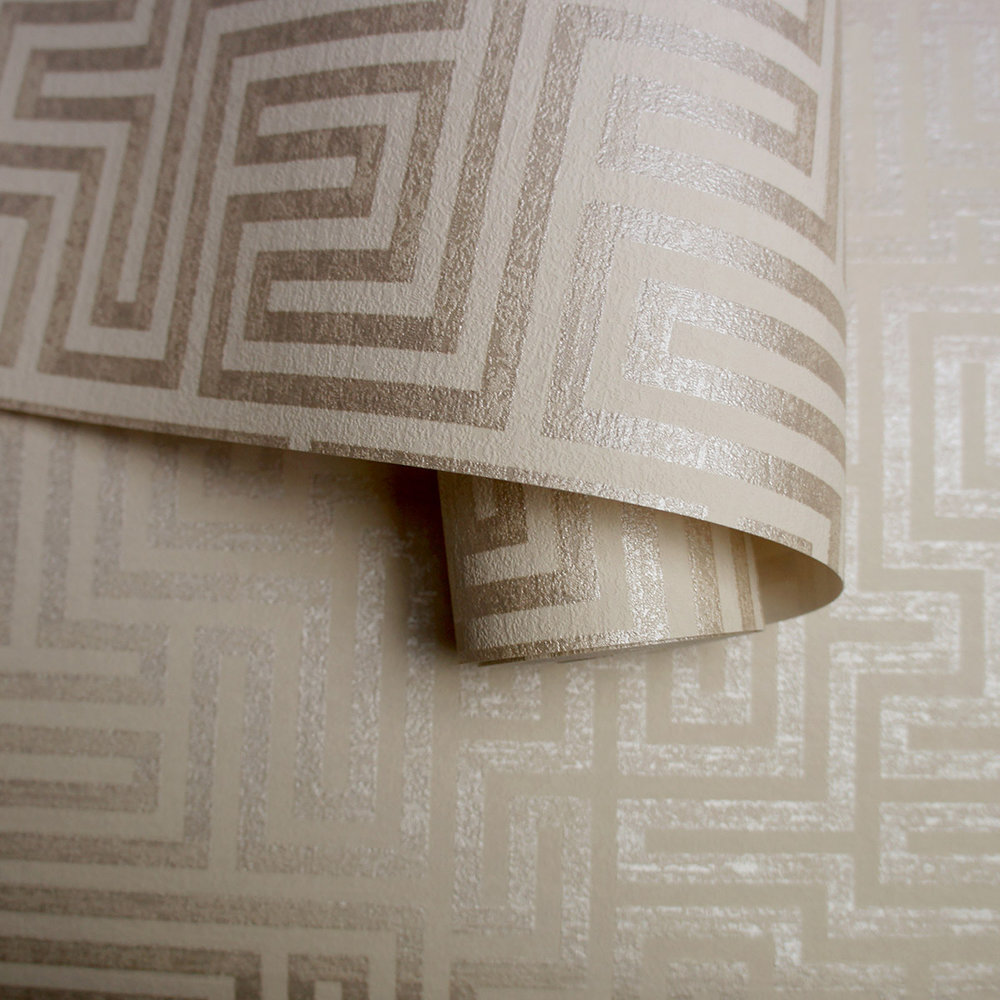 Labyrinth Wallpaper - Labyrinth Taupe - by Albany