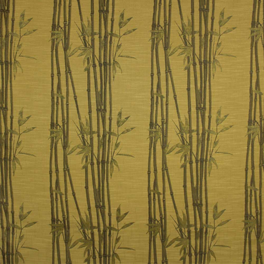 The Chateau Oriental Garden Bamboo Curtains Ready Made Curtains - Ochre - by The Chateau by Angel Strawbridge