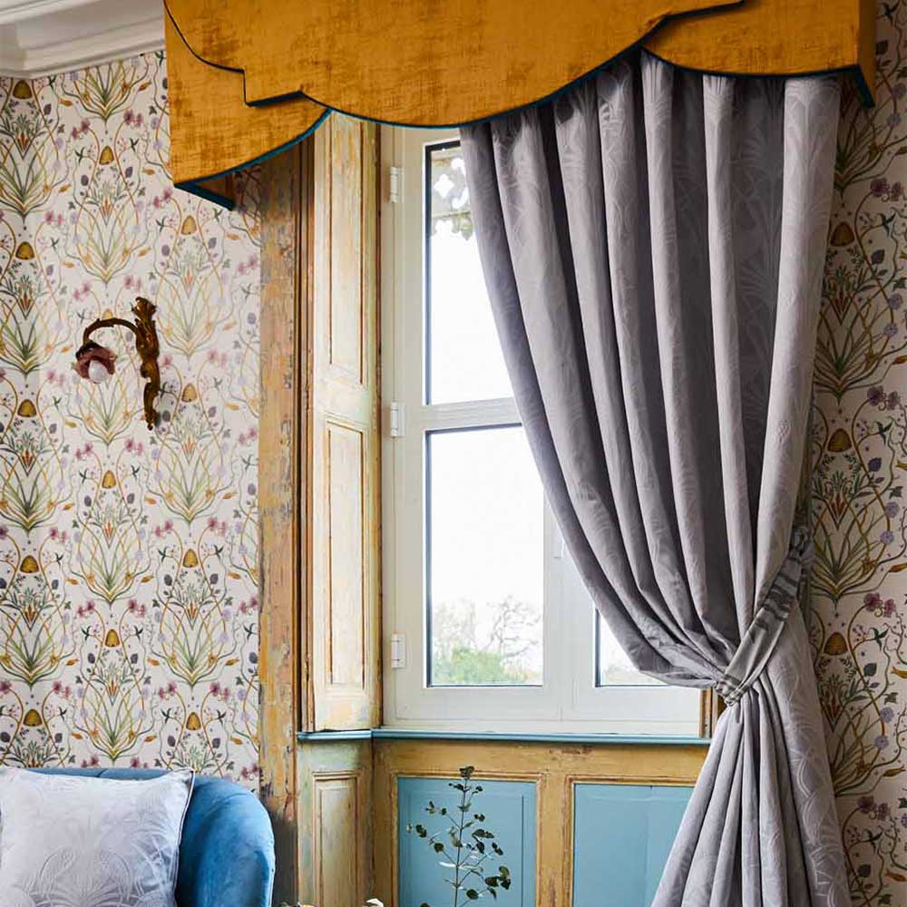 The Chateau Deco Heron Curtains Ready Made Curtains - Grey - by The Chateau by Angel Strawbridge