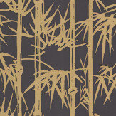 Papier peint The Bamboo Papers - Noir / or - Farrow & Ball. Cliquez pour en savoir plus et lire la description.