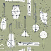Concert Wallpaper - British Lichen - by Mini Moderns. Click for more details and a description.