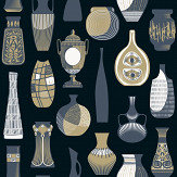 Vessel Wallpaper - Midnight - by Mini Moderns. Click for more details and a description.